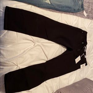 Good American black good legs crop jean